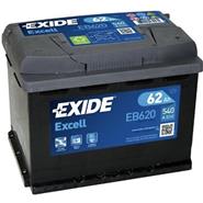 EXIDE 62Ah EB620 startni akumulator